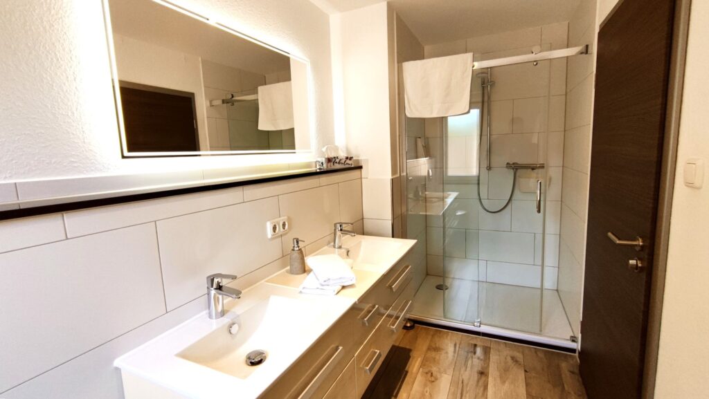 Pension ElbKate Bad mit Dusche DZ