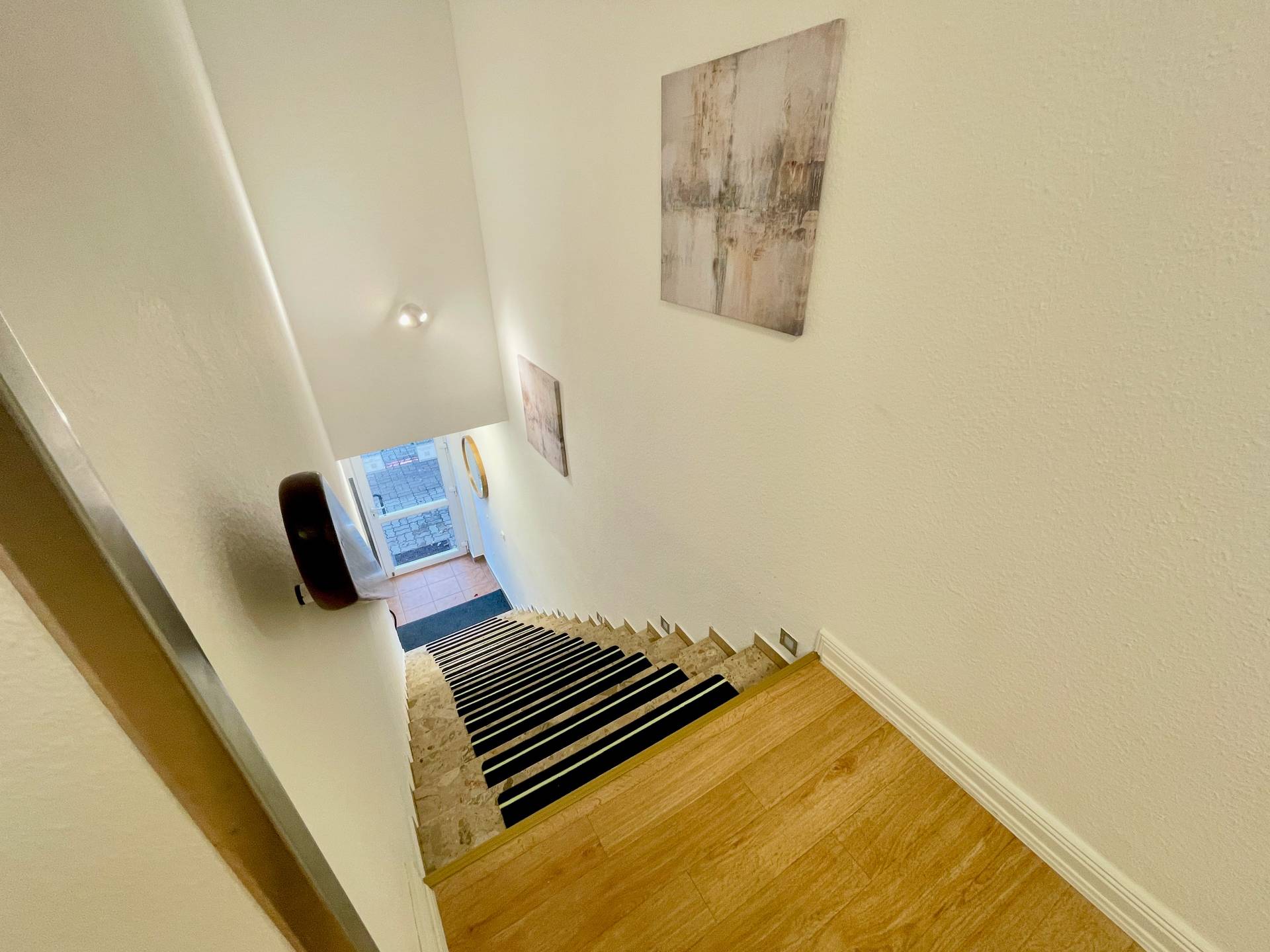 Treppenaufgang der Pension ElbKate in Glückstadt